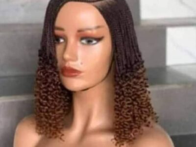 C curve braided wig