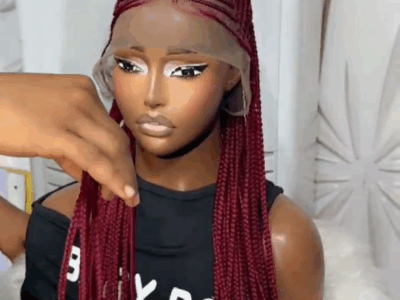 Braided wig made with 360 net