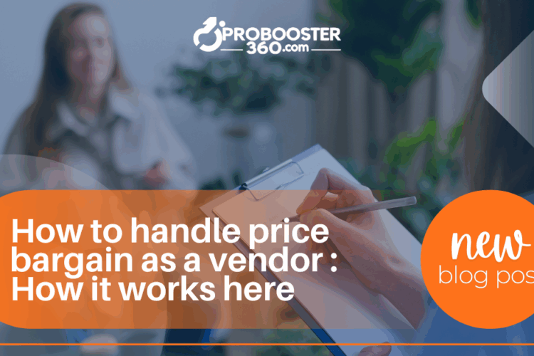 negotiating price with customer