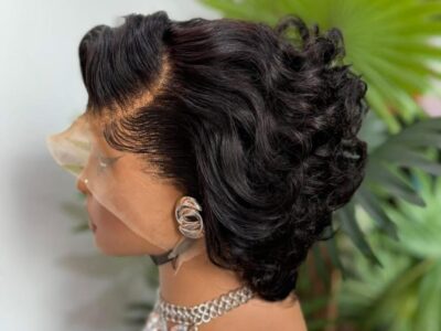 Tiwa full frontal short hair bounce