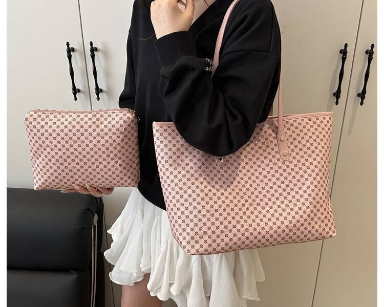 2 in 1 leather Tote Bag