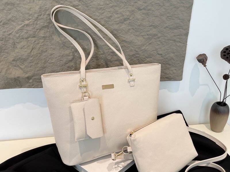 3 in 1 leather Tote Bag