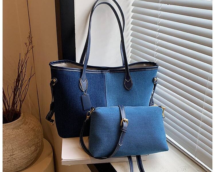 2 in 1 Jean Tote Bag