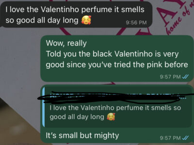 Mini Valentinho perfume for both men and women for sale in Lagos with nationwide delivery