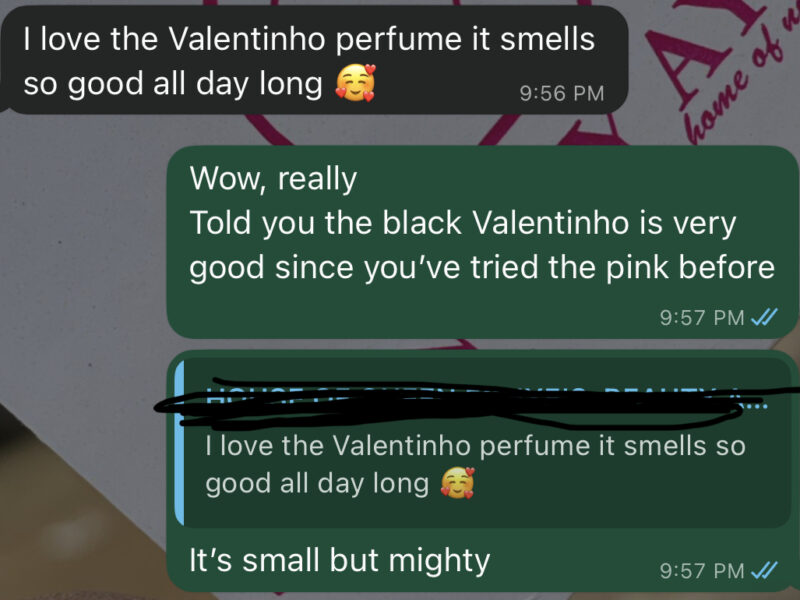 Mini Valentinho perfume for both men and women for sale in Lagos with nationwide delivery