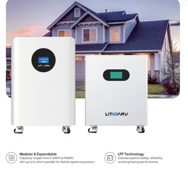 LH-HSE-F51314 - 51.2volts floor standing inverter battery