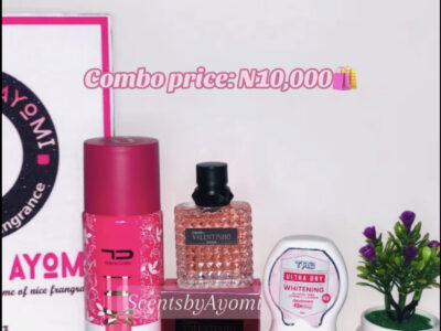 10k feminine combo perfume for sale in Lagos with immediate delivery across all states🚚