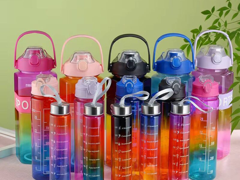 Water Bottle with litre mark